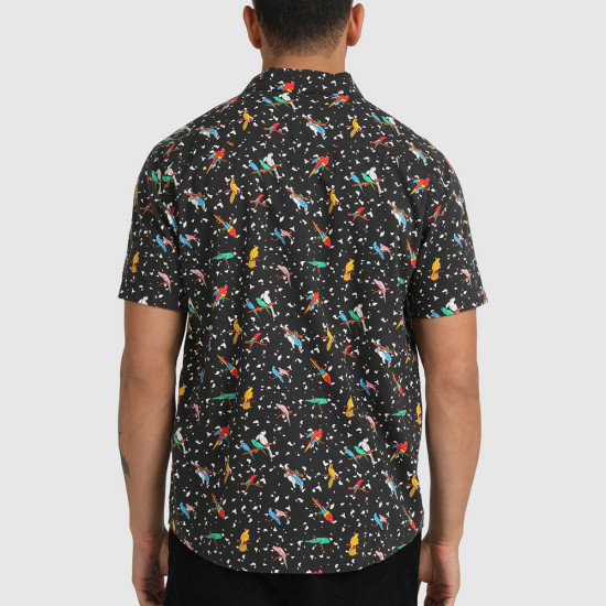 RVCA Ανδρικό πουκάμισο Luke Pelletier X Kristen Liu Wong Parrots - Short Sleeve Shirt